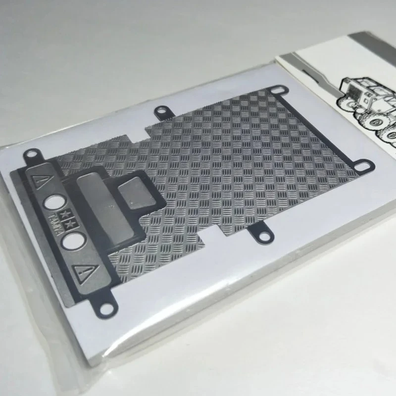 

1pcs Simulation Metal The New Skid Plate for 1/14 Tamiya RC Truck Two Axes and Three Axes MAN TGS TGX 56325 26329 Diy Parts Toys