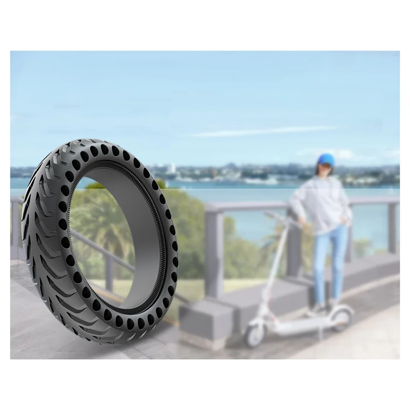 SA-M365 8.5 Inch Honeycomb Explosion-Proof Shock Absorbing Rubber Solid Wheel for Electric Scooter