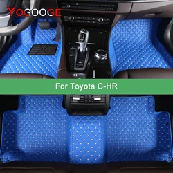 Yogooge-toyota chr C-HR用のカスタムカーフロアマット、自動カーペット、フットコシュアクセサリー