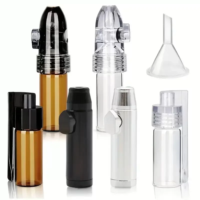 6pcs Funnel Spice Dispenser Portable Leak-Proof Storage Bottle for Outdoor Camping Travel