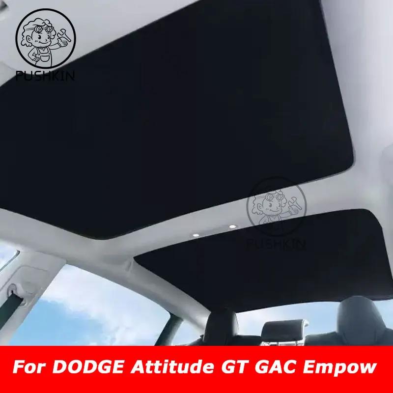 

For New DODGE Attitude GT GAC Empow New Upgrade Ice Cloth Buckle Sun Shades Glass Roof Sunshade Front Rear Sunroof Skylight
