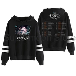 Ado Hibana World Tour 2025 Hoodie Pocketless Parallel Bars Sleeve Streetwear Men Women Hooded Sweatshirt Fashion Clothes