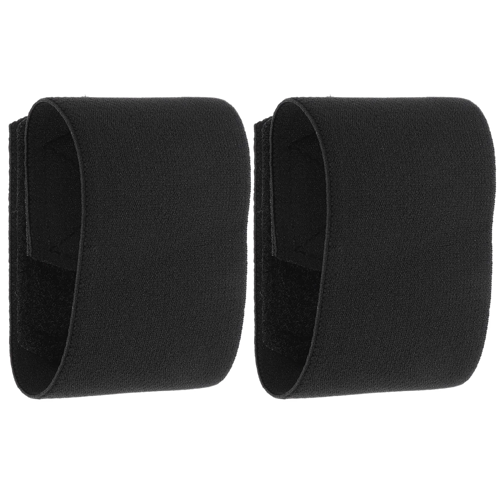 

1 Pair Soccer Shin Guard Straps Breathable Material Strong Adhesion Adjustable Length Ankle Support For Sport Captains Armband