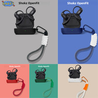 for Shokz OpenFit Case T910 Protective T511 Nylon Lanyard Soft Cover Shells Anti Dust Sleeve Hand Rope Strap Accessories