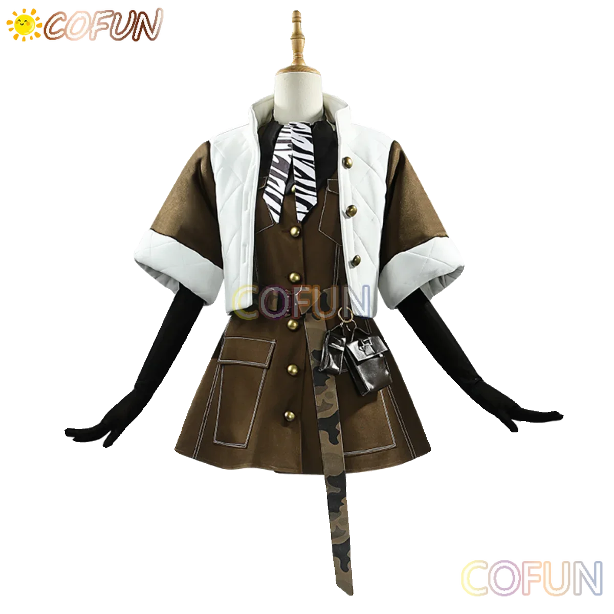 

COFUN [Customized] Game Arknights Typhon Winter Clothing Cosplay Costume Halloween Outfits Women Clothing Dress