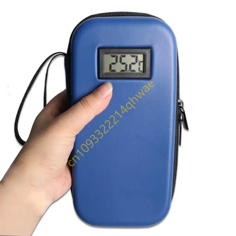 

Insulin Travel Case With Temperature Display For Outdoor Activity And Air Travel