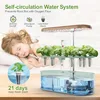 Countertop hydroponics growing Ultimate 12-Pod Aeroponic Herb Garden with LED for Kitchen Office