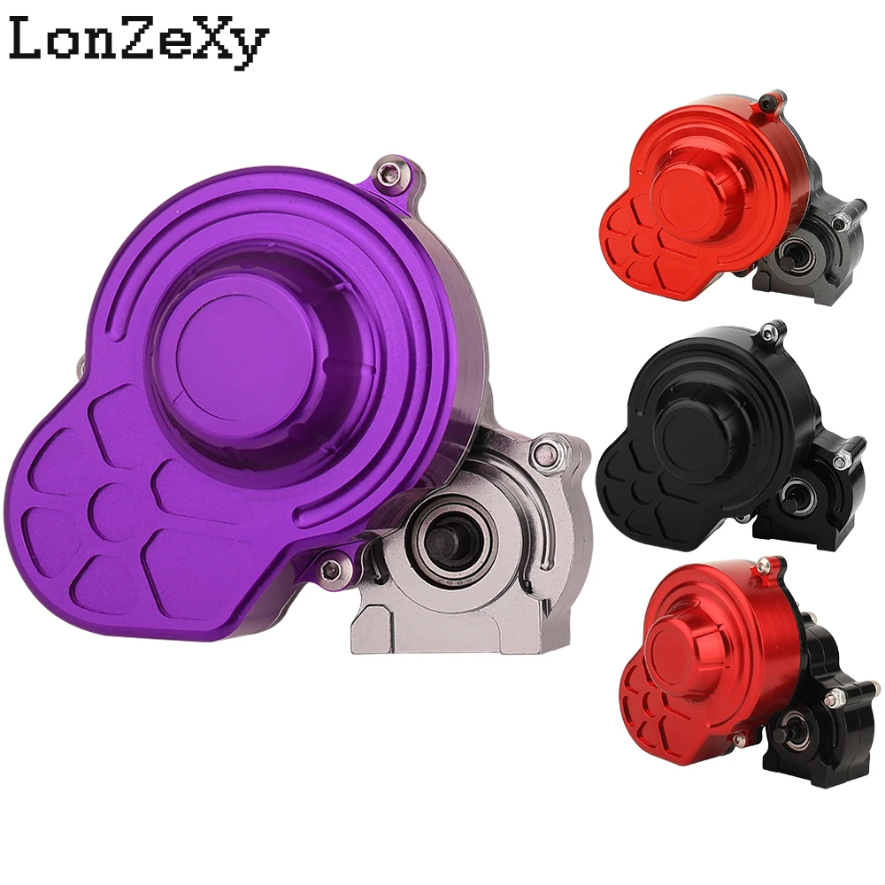 Complete Metal Transmission Gearbox 87T/48T with 20T Motor Gear for 1/10 RC Crawler Car Axial SCX10 Upgrade Parts