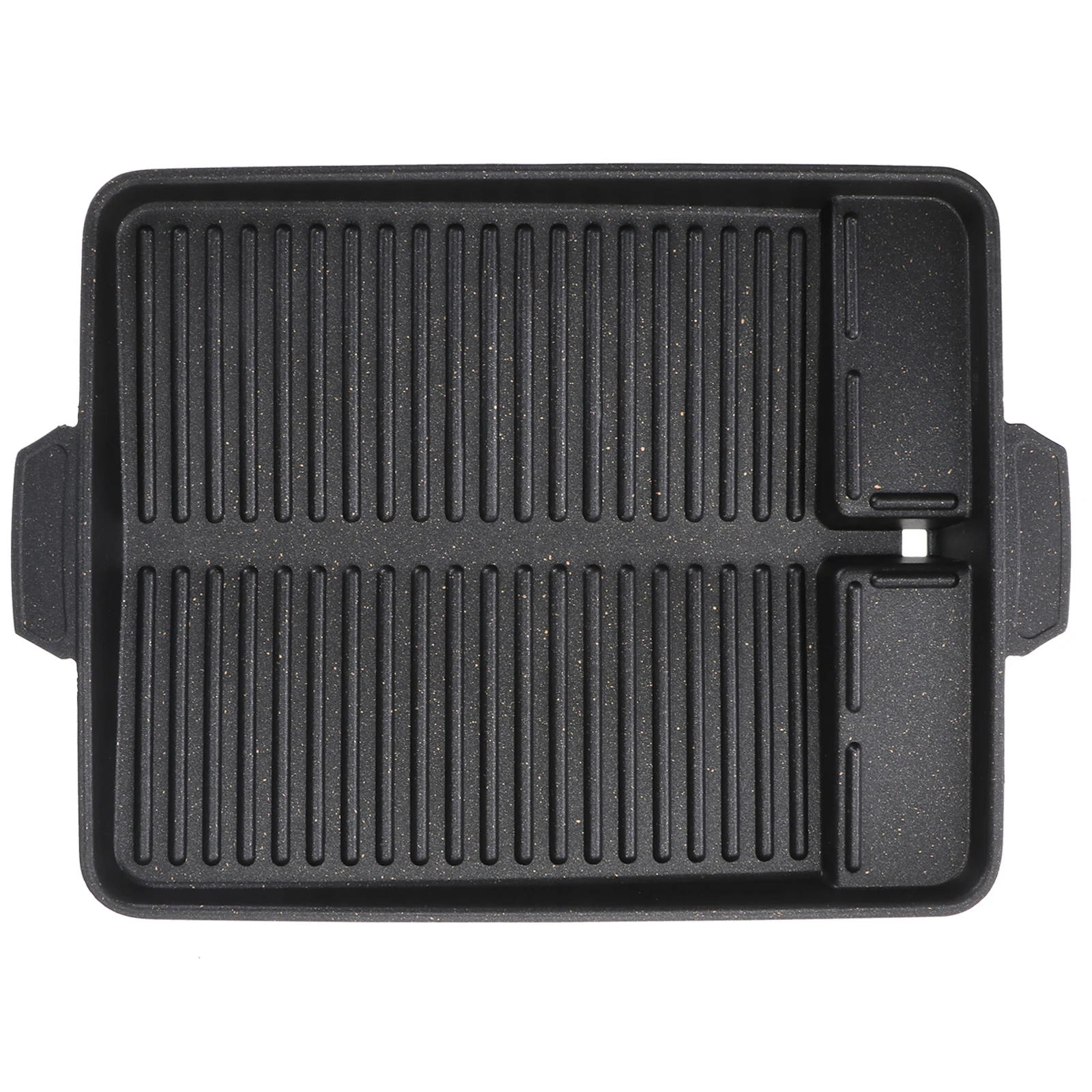 

Портативный противень для барбекю, черный алюминиевый сплав, не прилипающий дизайн, легкий уличный домашний противень для выпечки, утечка масла, легко чистится