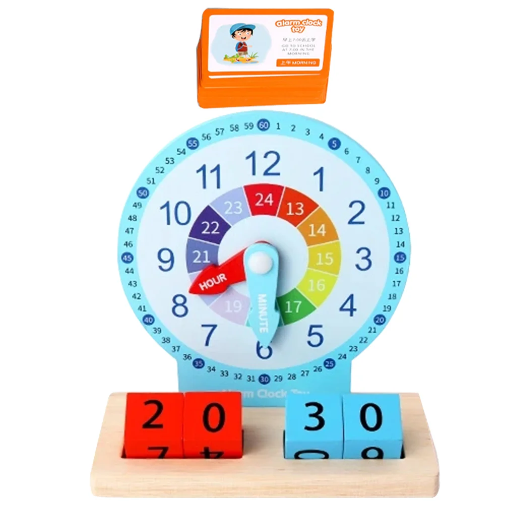 Orologio digitale giocattoli per sussidi didattici per bambini giochi in età prescolare 3-5 apprendimento Puzzle per bambini