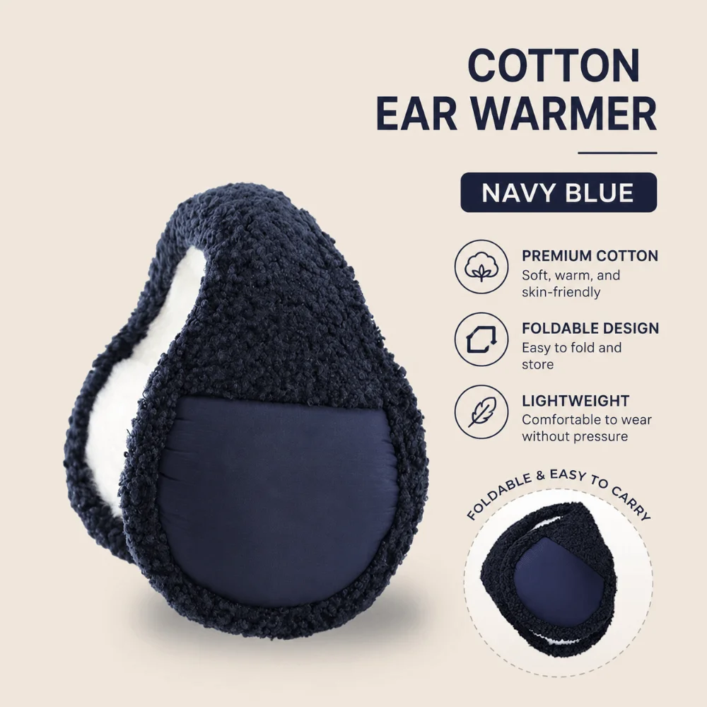 Fashion Warm Winter Earmuffs Faux Fur Folding Earflap Protection Soft Thickened Earmuffs for Men Women