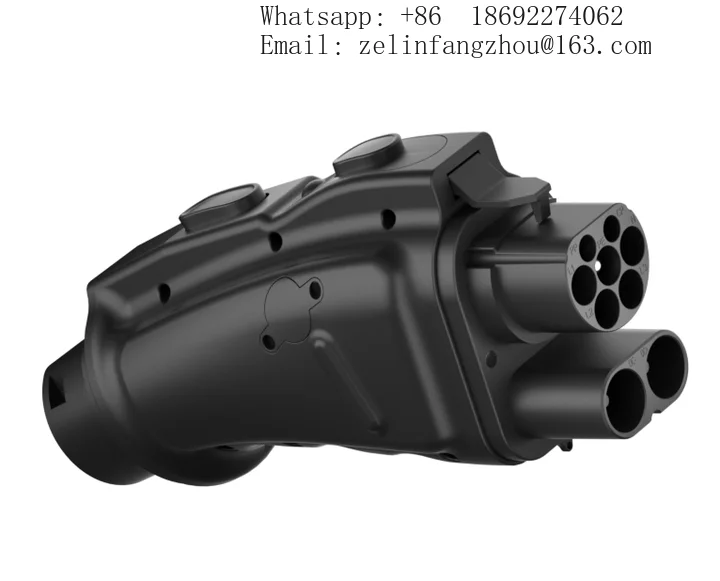 250A 1000V CCS2 To GBT DC Fast Charging Adapter EV Connectors For EV Charger Station IP54 Adapter For Chinese Electric Vehicle