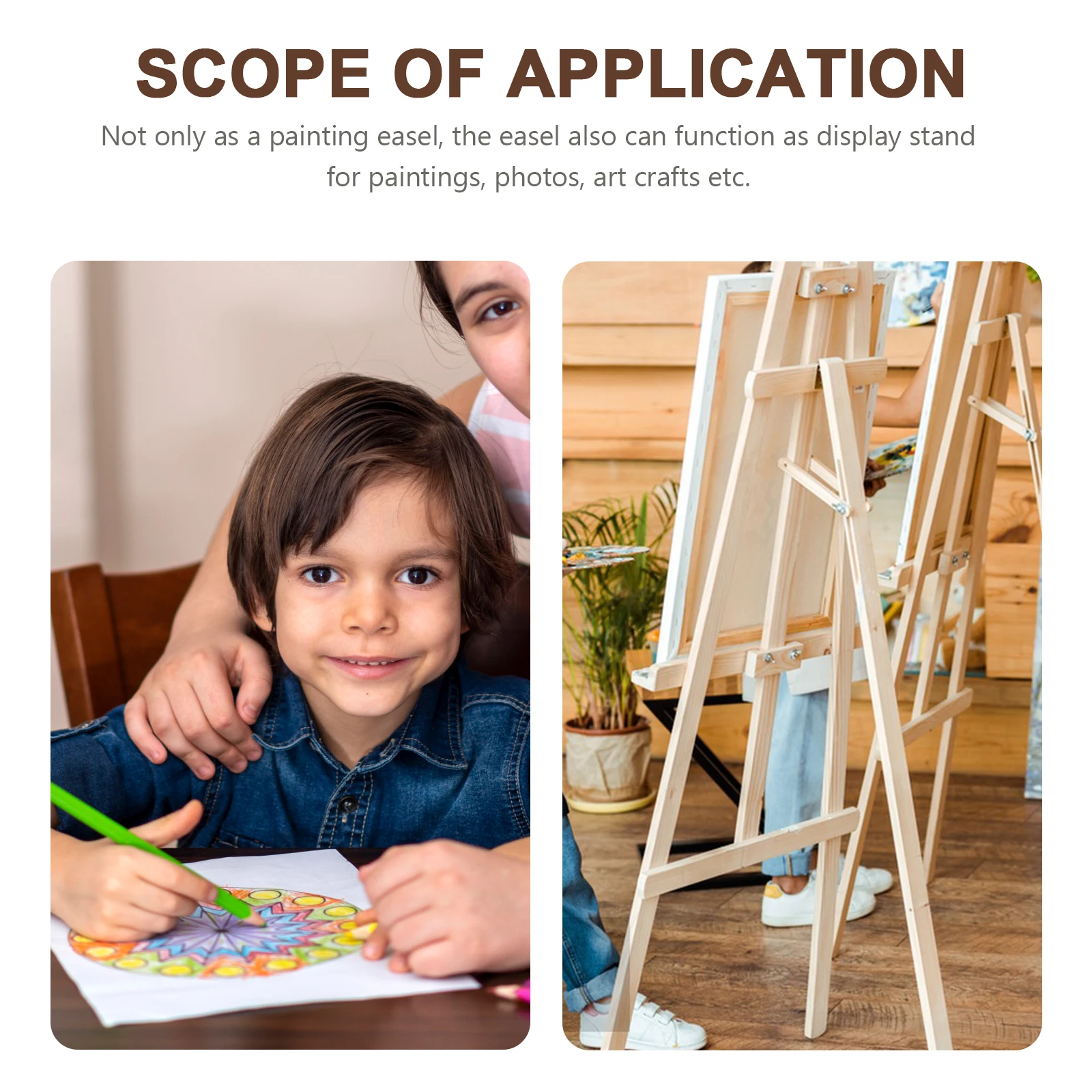 2pcs Adjustable Table Tripod Easels For Canvas Painting Display Stand Metal Sketching Easel Desktop Artist Rack Floor Standing