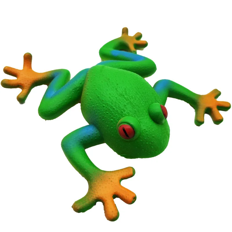 Jouet de Simulation de Grenouille en Caoutchouc Souple pour Enfant, Modèle Créatif et Amusant, Lala Le, de Décompression, Parodie, Nouveauté