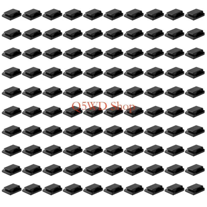 Q5WD Pack of 120 Strong Wire Clip Wire Management Clip Suitable for Strong Cable Management in Residential Commercial