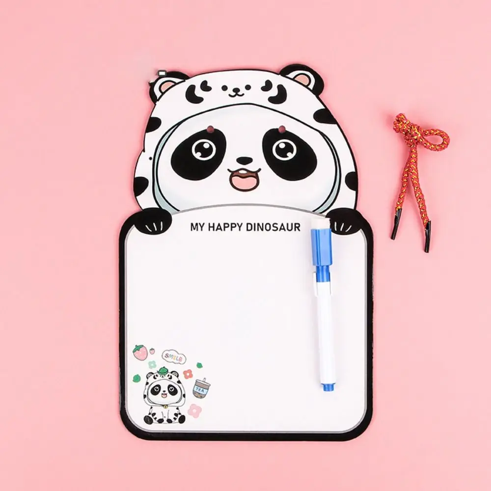 Cute Erasable Whiteboard Reusable Creative Whiteboard Notebook Cartoon Animal Shape Suspendable Message Pad Early Education