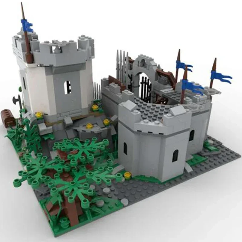 Castelo medieval modelo moc tijolos de construção stron garm castelo tecnologia blocos modulares presentes brinquedos natal diy conjuntos montagem