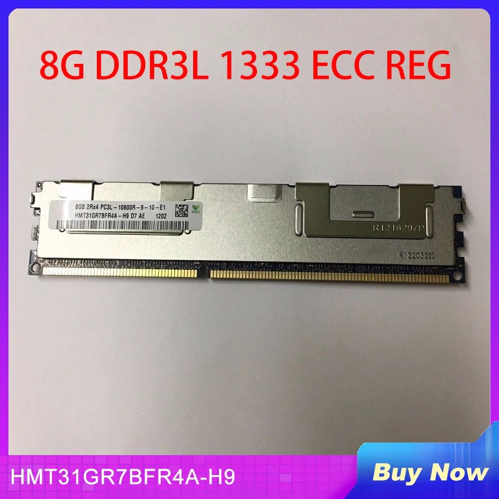 

1 PCS 8G DDR3L 1333 ECC REG For SKhynix Server Memory HMT31GR7BFR4A-H9