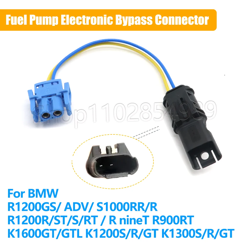 For BMW R1200GS R1250GS ADV R1200RT S1000XR F700GS F800GS F800GT K1600GT Motorcycle Fuel Pump Electronic Bypass Connector Kit