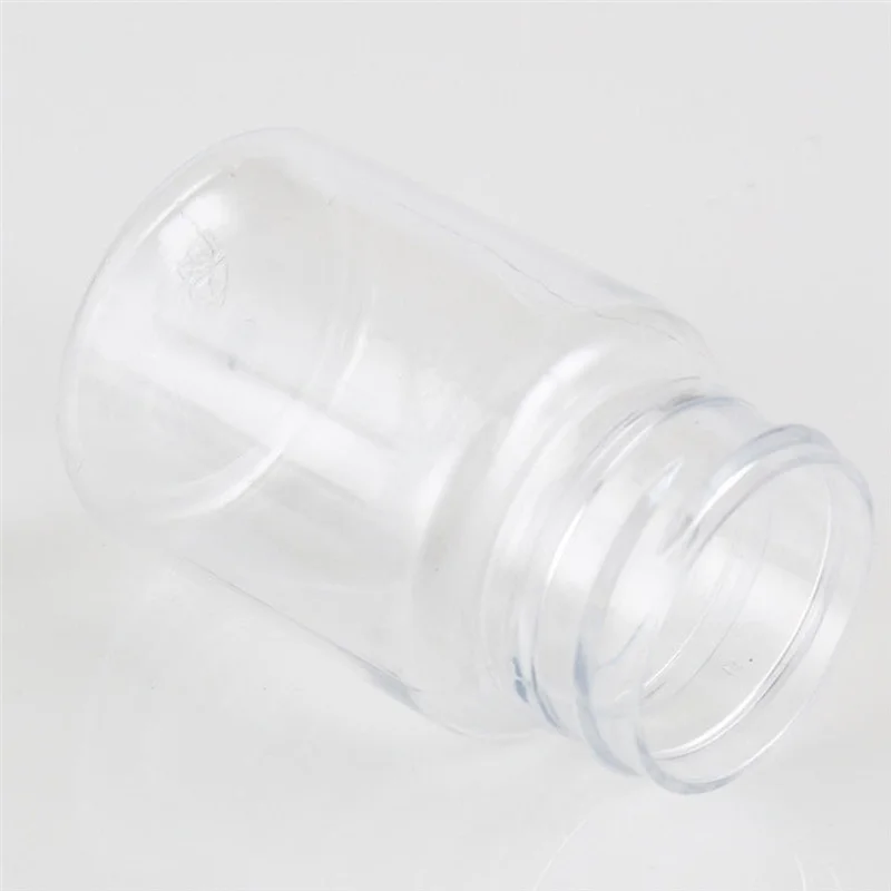 2025+ 100Pcs Refillable Bottles 15Ml Plastic PET Clear Empty Seal Bottles Container with Screw Cap