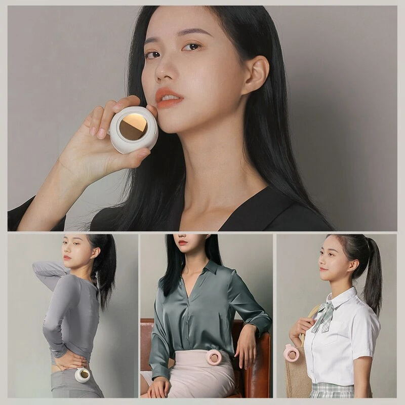 2 шт., мини-вентилятор на шею для девочек