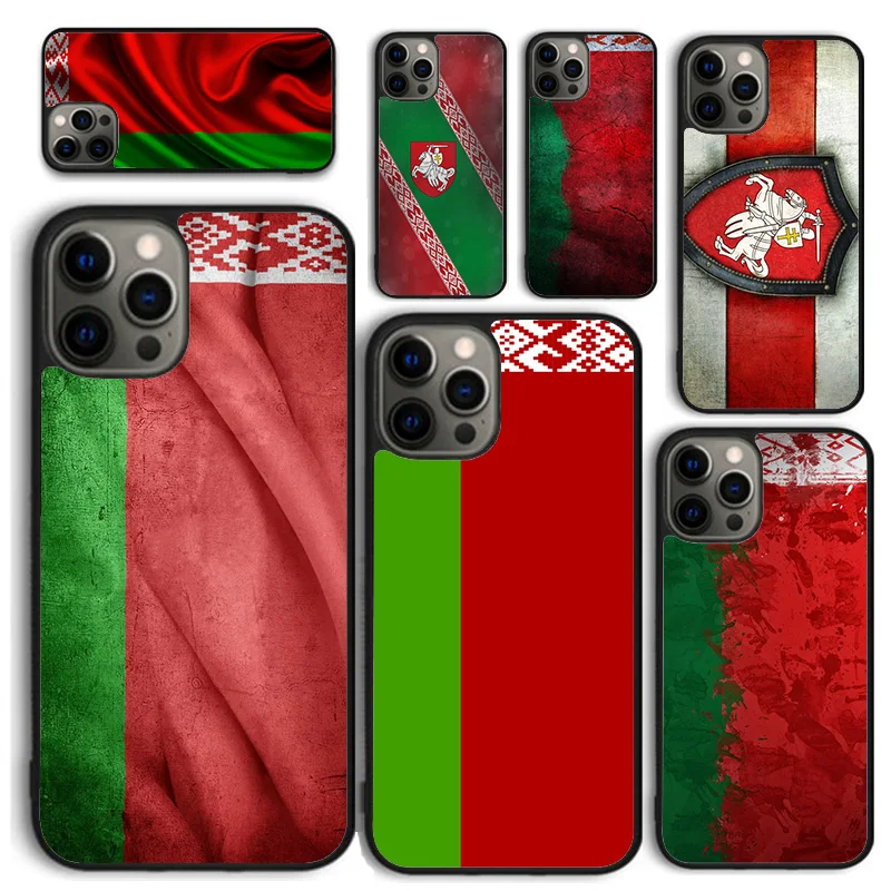 Belarusian flag Phone Case for iPhone 16 15 14 12 13 mini PLUS X XS XR 11 PRO MAX Back Cover Fundas Shell