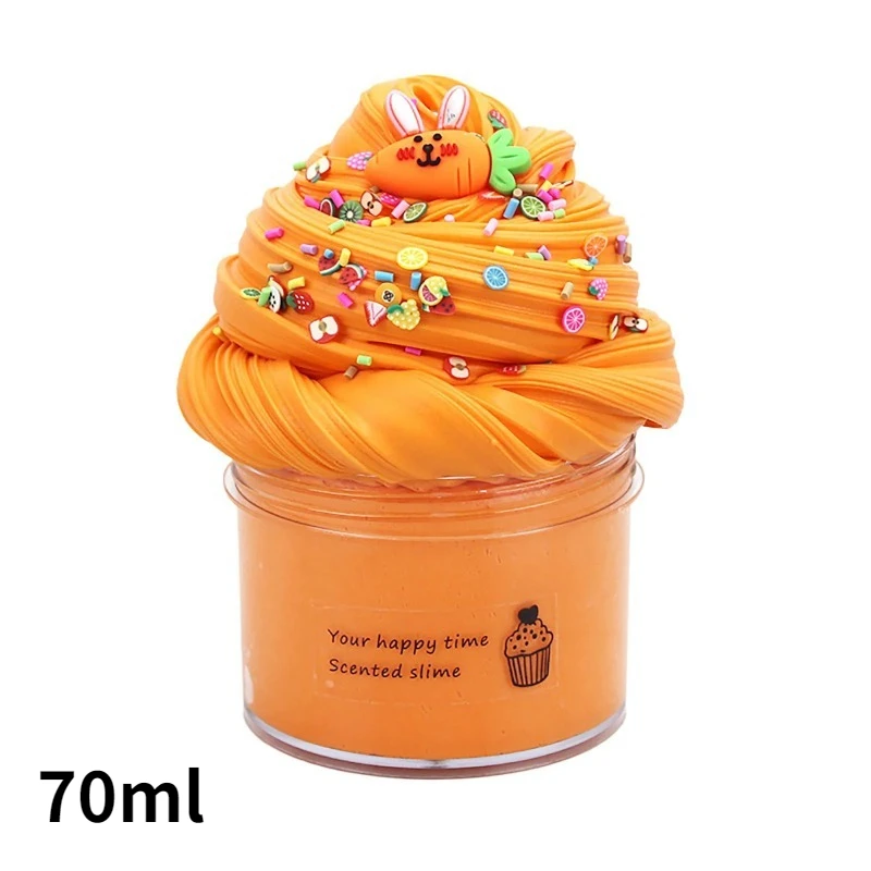 1 قطعة قوس قزح الطين الوحل DIY بها بنفسك زبدة Slimes الفاكهة مجموعة اللعب التعليم ضد الإجهاد اكسسوارات لينة السحر لعبة حفلة للأطفال هدايا #6