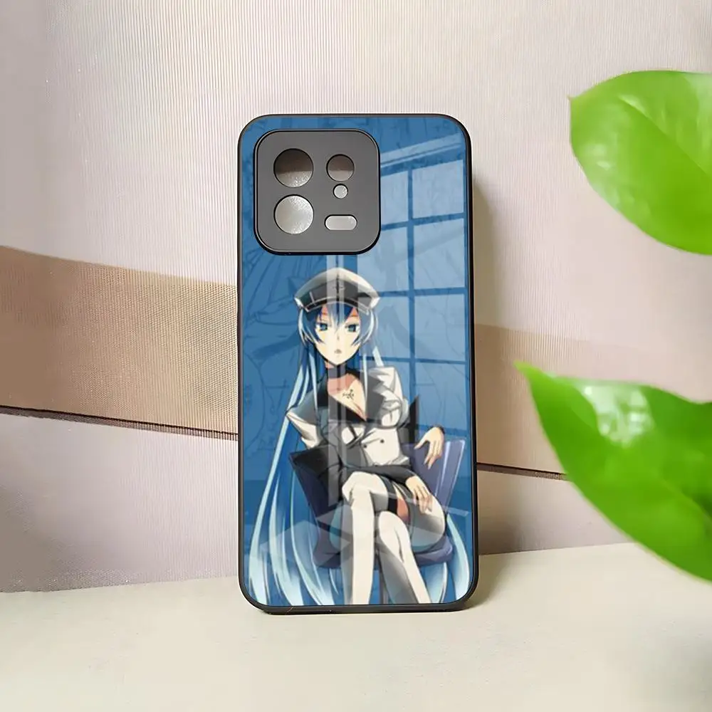 Esdeath Akame Ga Kill Anime Phone Case For Xiaomi 14 Lite 12 Pro 11t 13 Lite POCO M6 M5 X6 X5 X3 F5 F6 Pro Glass Cover