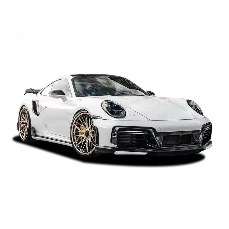 For 992 Carrera Front Bumper Assembly Modified to Te-Chart Style Dry Carbon Fiber Front Bumper Kits
