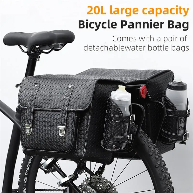 

Bike Saddle Bag Bike Bags For Bicycles Rear Rack Waterproof 20L High Capacity Bike Trunk Bags Bike Frame Bag Bike Baskets