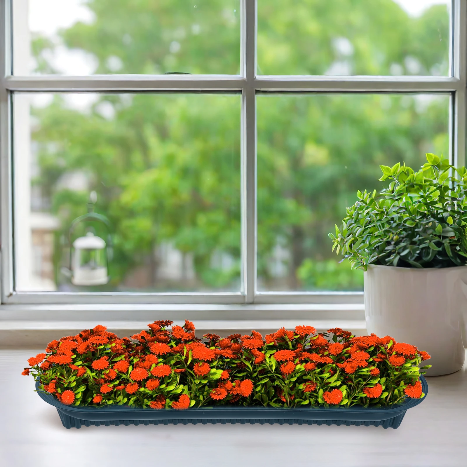 

2pcs Flower Mud Floral Arrangement Container Bonsai Plants Holder Lightweight Portable Small Flower Tray Planter Water Tray