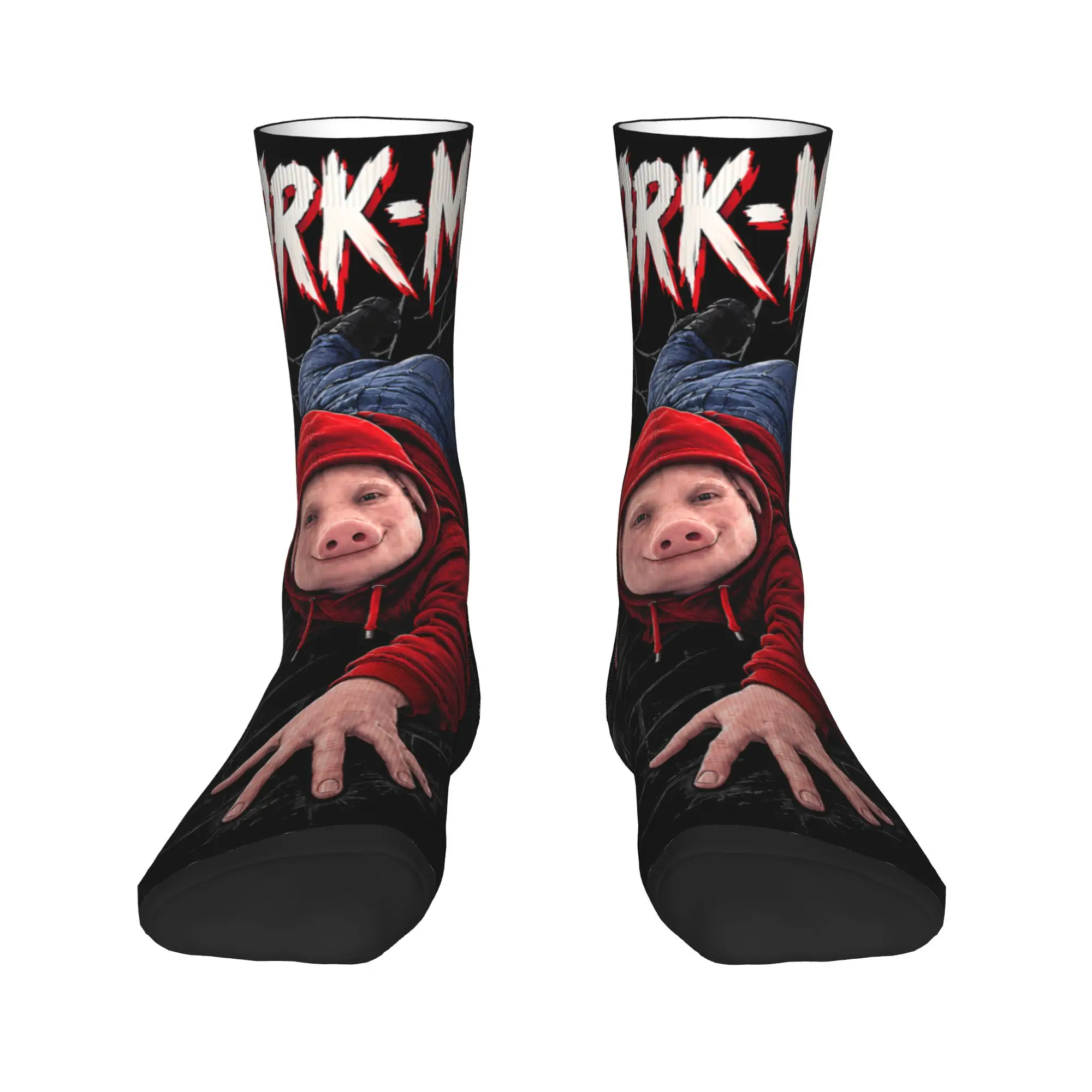 John Pork Pork Man Funny Brainrot Meme Pig Socks  Non-Slip Stockings Men's Warm Soft Outdoor Socks Winter Kawaii Graphic Socks