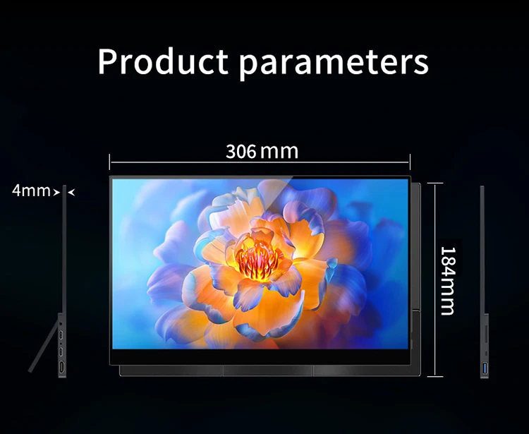 VCHANCE 13.3 Polegada 4K OLED Monitor Portátil AMOLED 100% DCI-P3