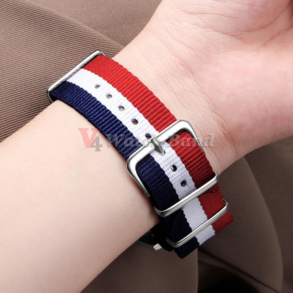 النايلون حزام (استيك) ساعة ل أوميغا 20 مللي متر 22 مللي متر 18 مللي متر حزام ل Seiko Skx السلاحف العسكرية حزام الساعات ل رولكس أويستر الجيش الرياضة سوار