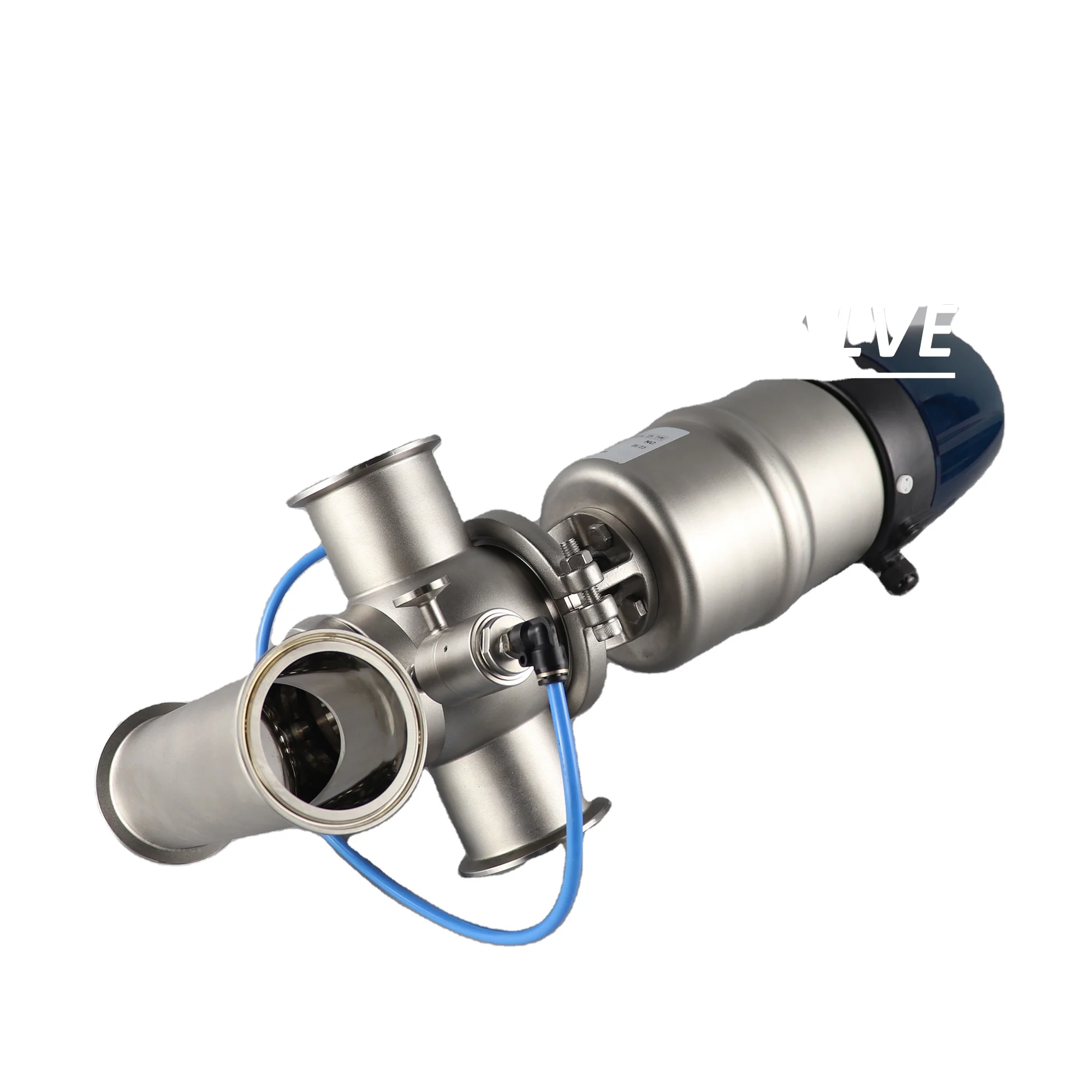 

Hygienic Food-Grade Sanitary Stainless Steel 304 Double Seat Tri-Clamped Mixproof Valve for Water Internal Cleaning General