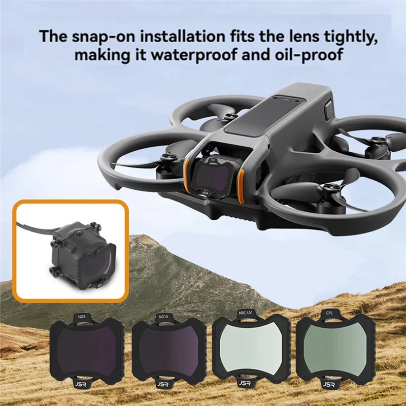 -N07R JSR JUNESTCR For O4 Air Unit Pro Filter Set ND Filter Kit Camera Protection Lens Filter For DJI O4 Air Unit Pro/Avata2