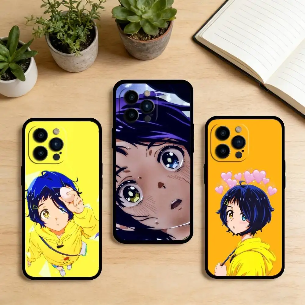 

AAA Kawaii A-Ai Ohto Phone Case For iPhone 17,16,15,14,13,12,11 Plus,Pro Max,XS,Soft Silicone Black Cover