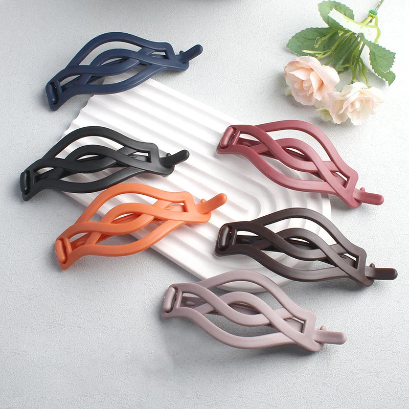 مشبك شعر مجدول عتيق للنساء ، أداة تصفيف الشعر ، مشبك ، ذيل حصان ، رأس خلفي ، إكسسوارات