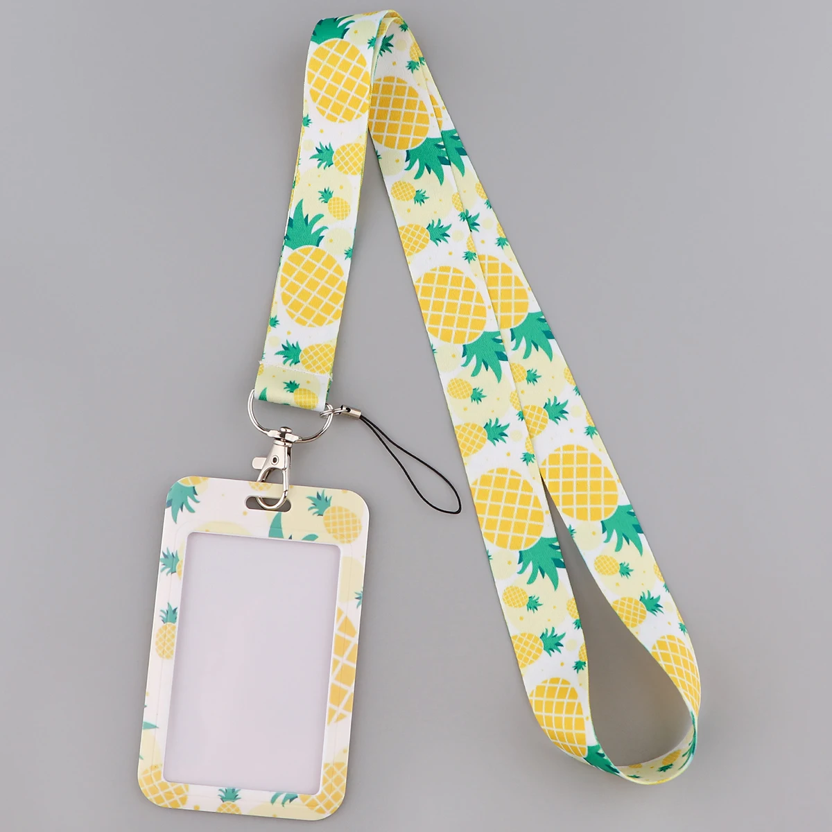 Fruit Pineapple Lanyards Keychain DIY Cell Phone Straps USB ID Card Badge Holder Keyring Belt Strap Hanging Rope Lariat Keycord