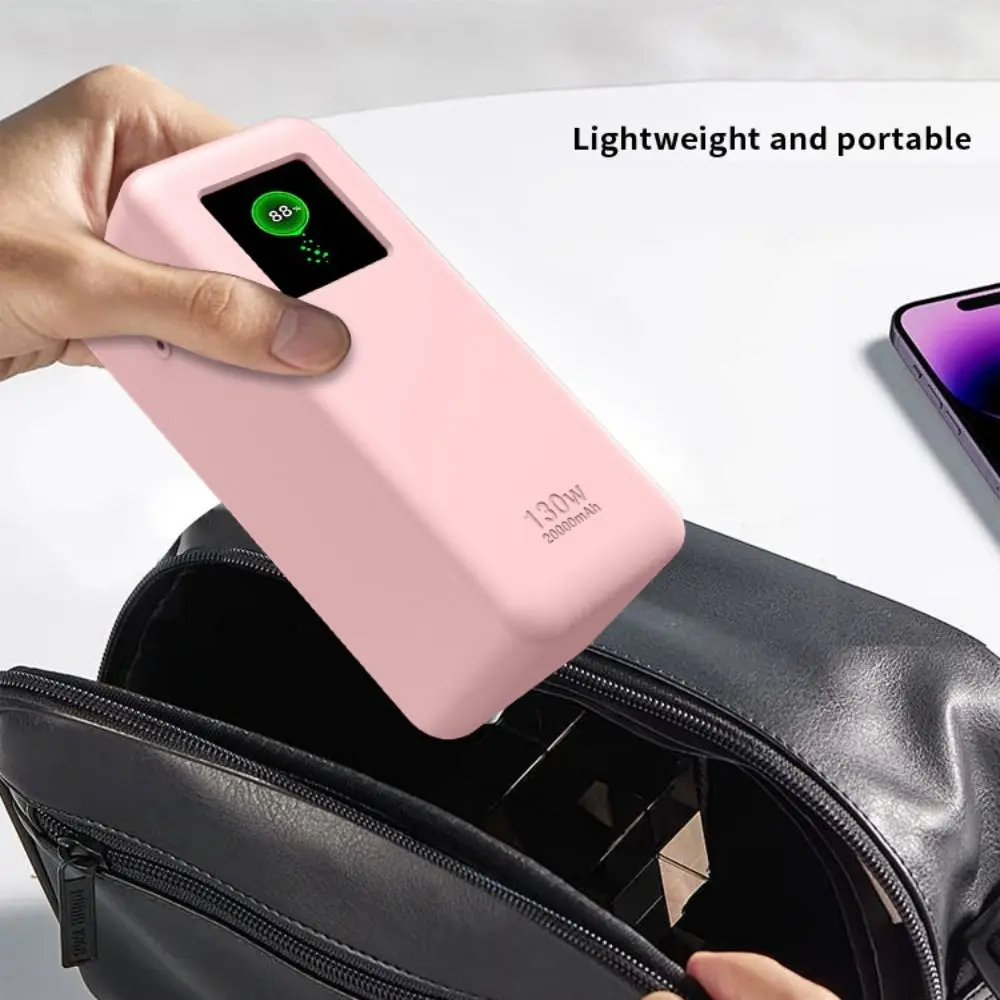 Shockproof Silicone Case with Handle Dustproof Protective Cover Soft Portable for UGREEN Nexode Power Bank 20000mAh 130W