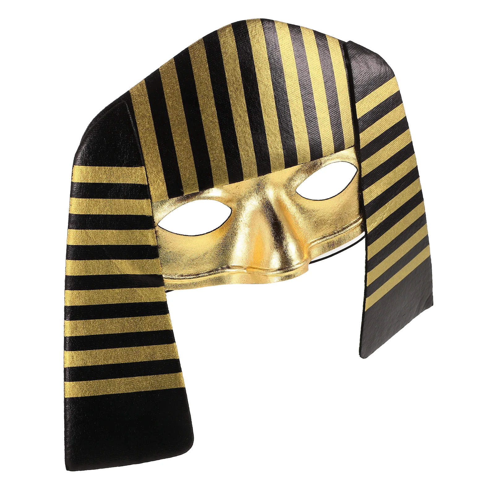 

1 Piece Egyptian Pharaoh Mask Cosplay Costume Accessory Breathable Comfortable Party Favors Reusable Halloween Event Mask