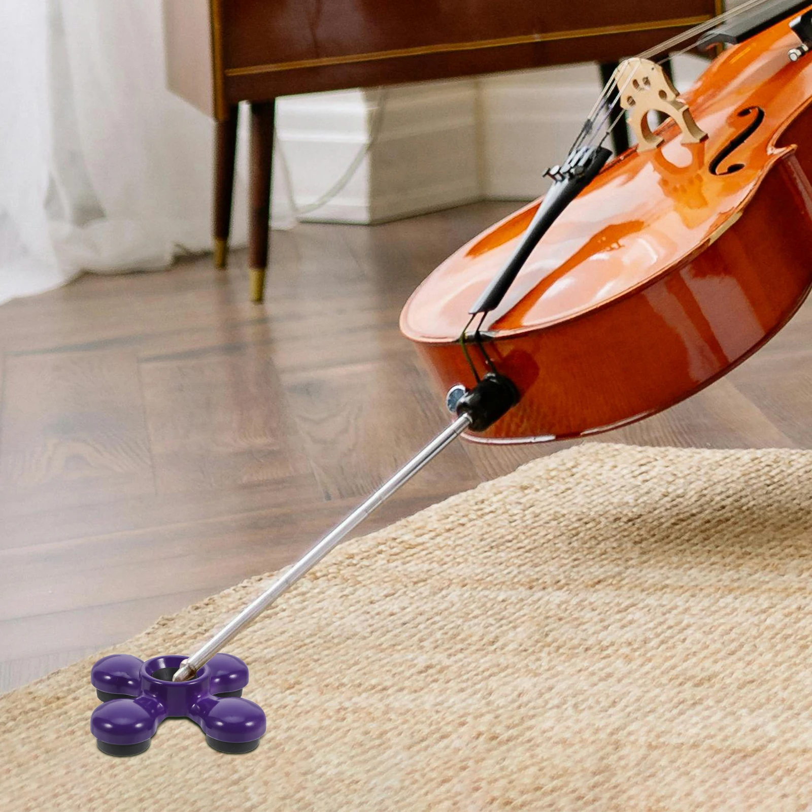 

Anti-slip Mat for Cello Practice Pad Instrument Parts End Protectors Plastic Endpin Accessory Rest