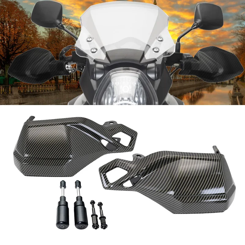 Carbon Hand Guards Brake Clutch Lever Protector Handguard Shield For Suzuki V-Strom DL1000 DL 1000 V Strom 1000 2014-2023 2022