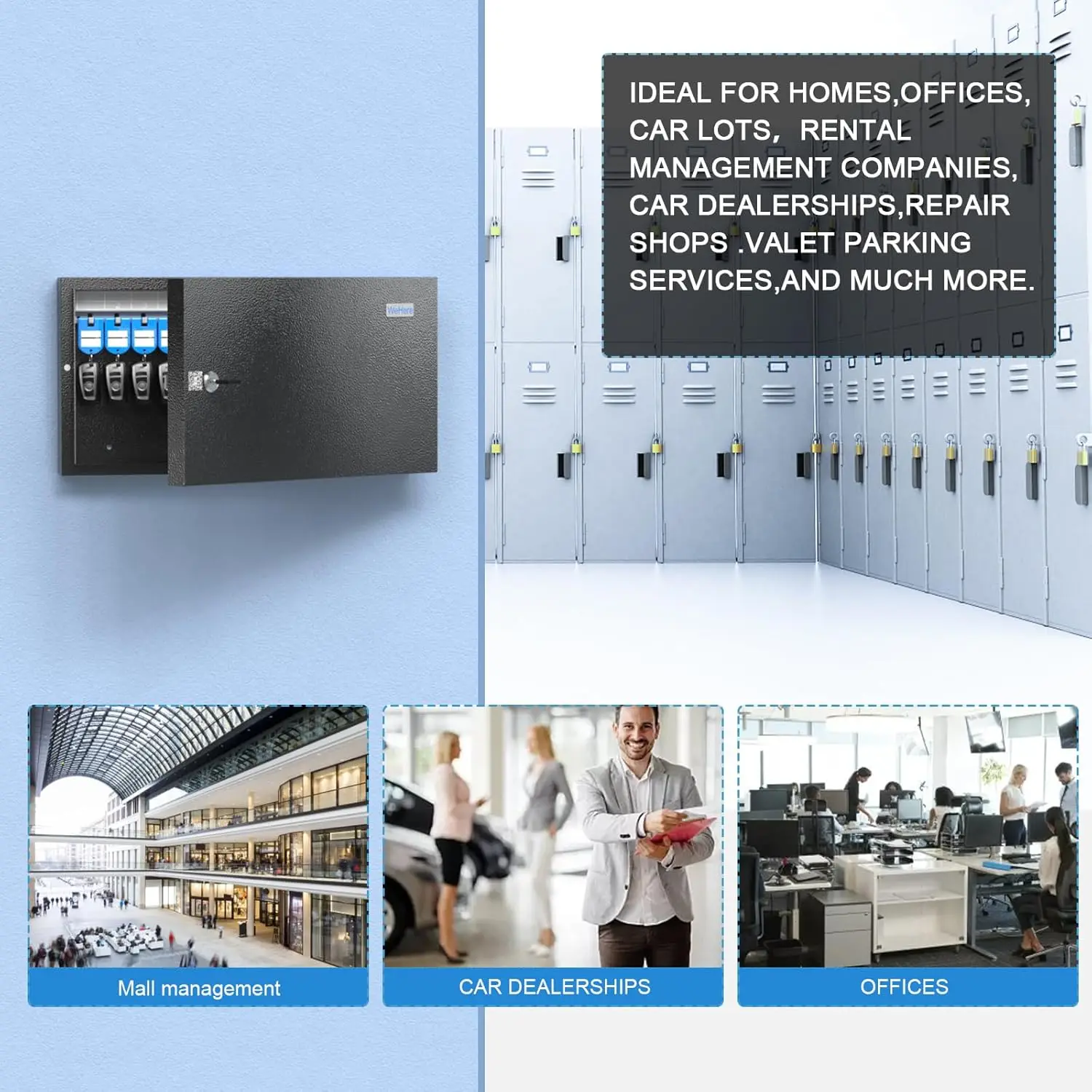 Hier 24 Schlüssel Schrank Organizer, Schlüssel Safe, Schlüssel Safe Sicherheit Aufbewahrung sbox Halter für Parks ervice, Hotels, Auto und Hauss chl üssel – Detail 12