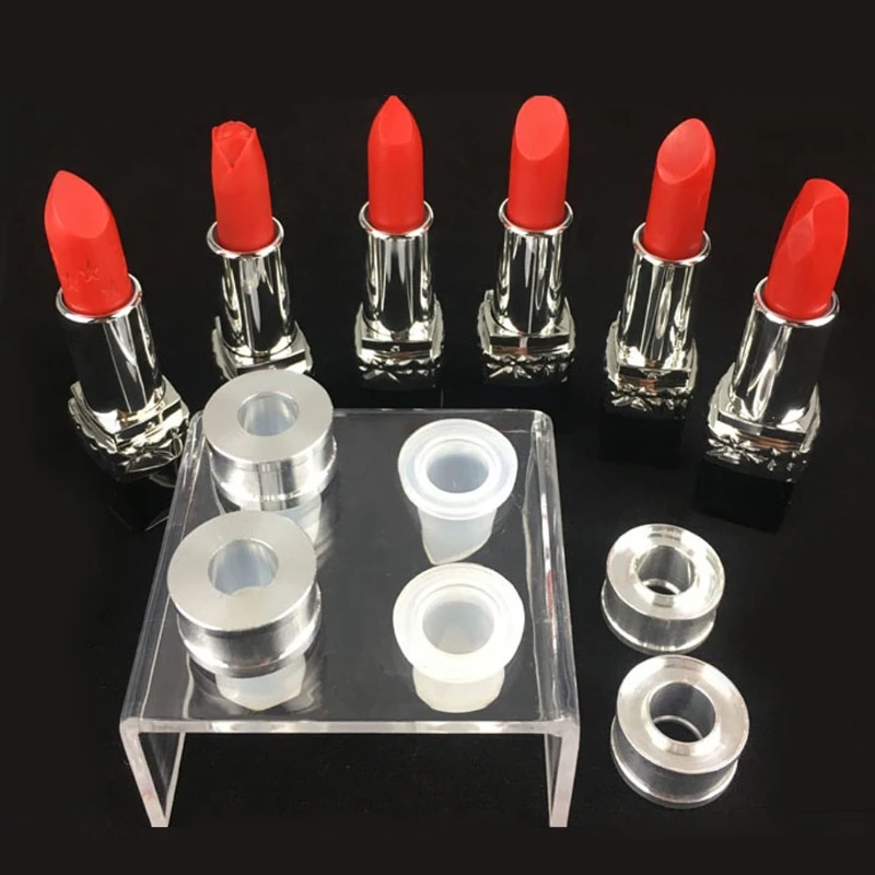 652F 9 Uds molde silicona para lápiz labial Simple DIY maquillaje cosméticos molde para lápiz labial