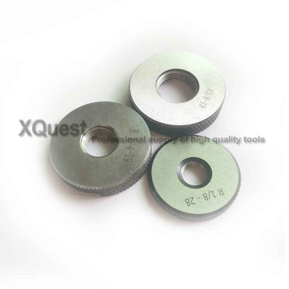 R1/16 R1/8 R3/8 R1/4 R1/2 R3/4 Thread Ring Gauge Tapered Pipe Threads Gages R 1/16-28 1/4-19 1/8-28 3/8-19 1/2-14 3/4-14 1-11