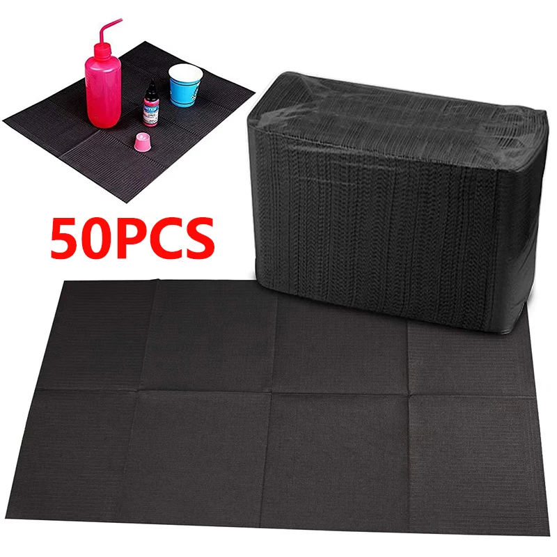 50pcs Disposable Tattoo Clean Pad Mat Waterproof Paper Tablecloths Double Layer Sheets Tattoo Accessories 45*33cm Napkin Covers