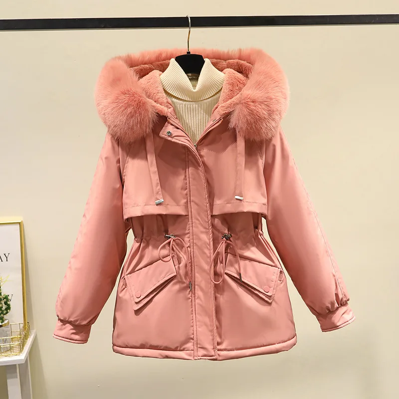 Women's Winter Wear 2025 New Cotton Jacket with Thickened Plush Down Coat