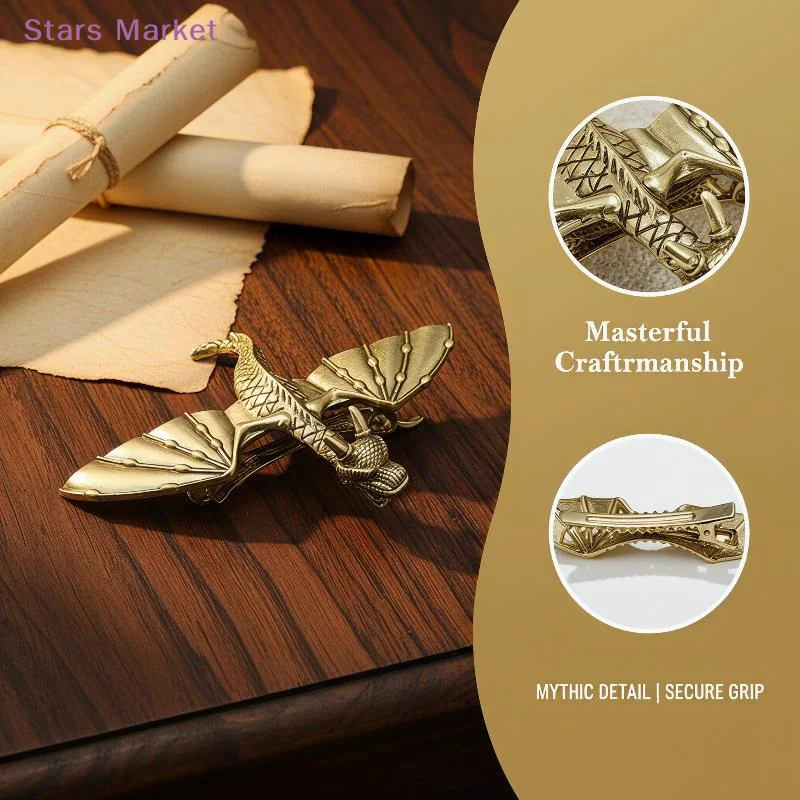 New Vintage Viking Dragon Hairpin Fashionable And Elegant Women's Retro Nordic Norwegian Style Hair Accessory Gift