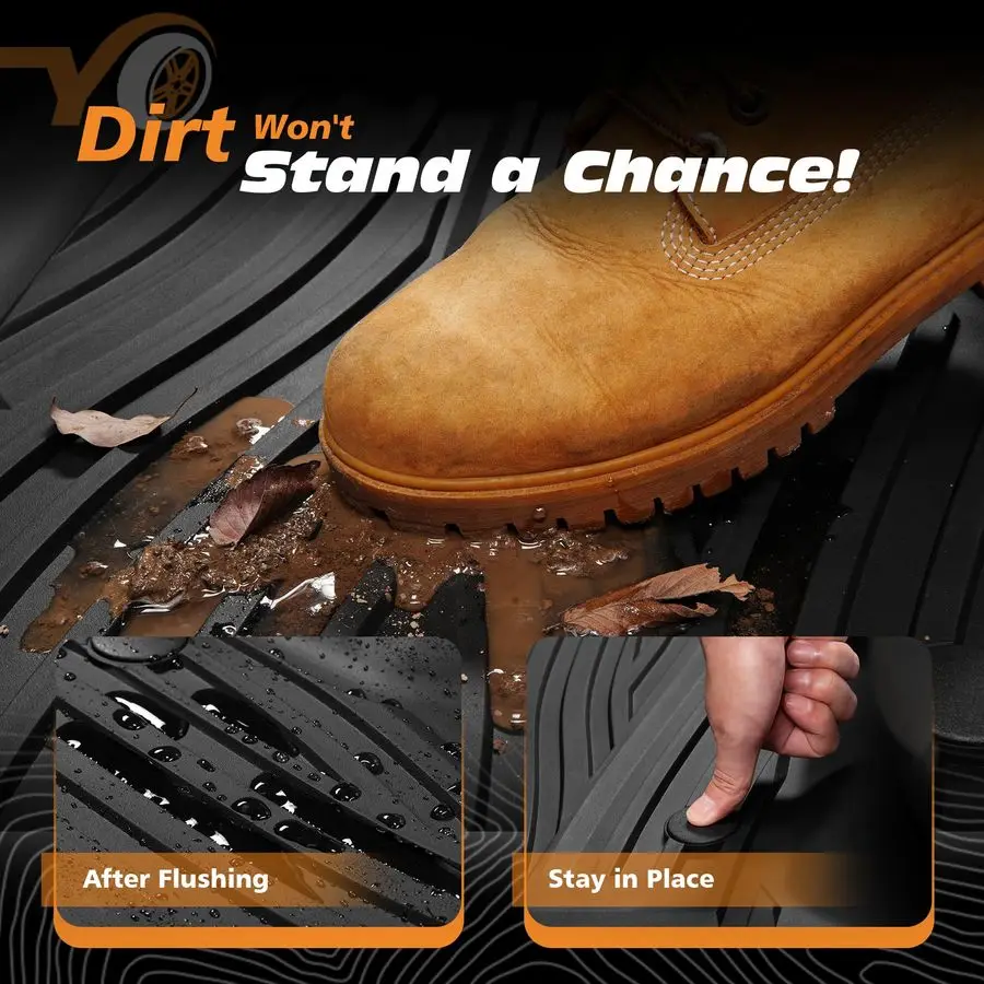 الحصير لسيارة Ford F150 SuperCrew 20152025 بما في ذلك 2225 البرق مع تخزين مسطح قابل للطي مخصص مناسب للدلو الأمامي الخلفي #5